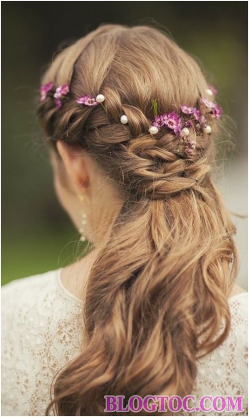 The most beautiful bridal hairstyle that the groom likes the most in 2016 2