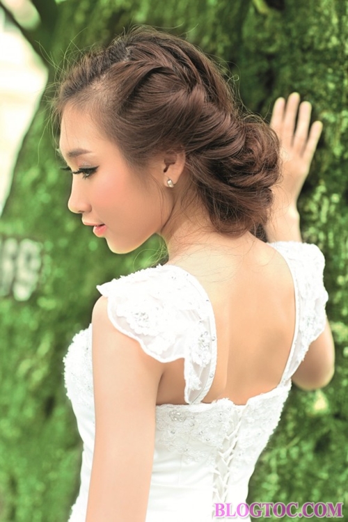 Most beautiful bride hairstyle 2015 wedding season for girls choose 8