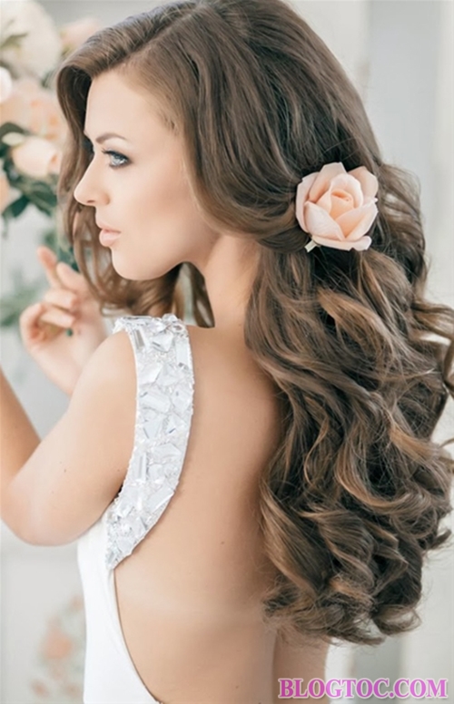 Most beautiful bride hairstyle 2015 wedding season for girls choose 12