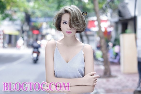 Tieu Thuy Linh's beautiful short hairstyles crazy young people 9