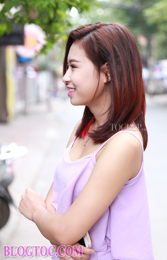 Combination of beautiful short hairstyles and beautiful shoulder-length short hair for Vietnamese women more shine 16