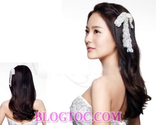 Beautiful and attractive Korean bridal hairstyles for your choice on your wedding day 8