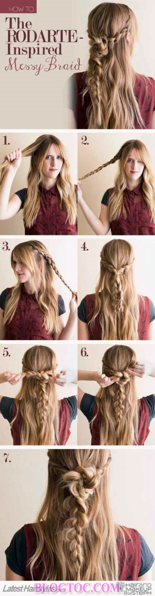 Beautiful hairstyles for the wedding party for your girlfriend to choose 2