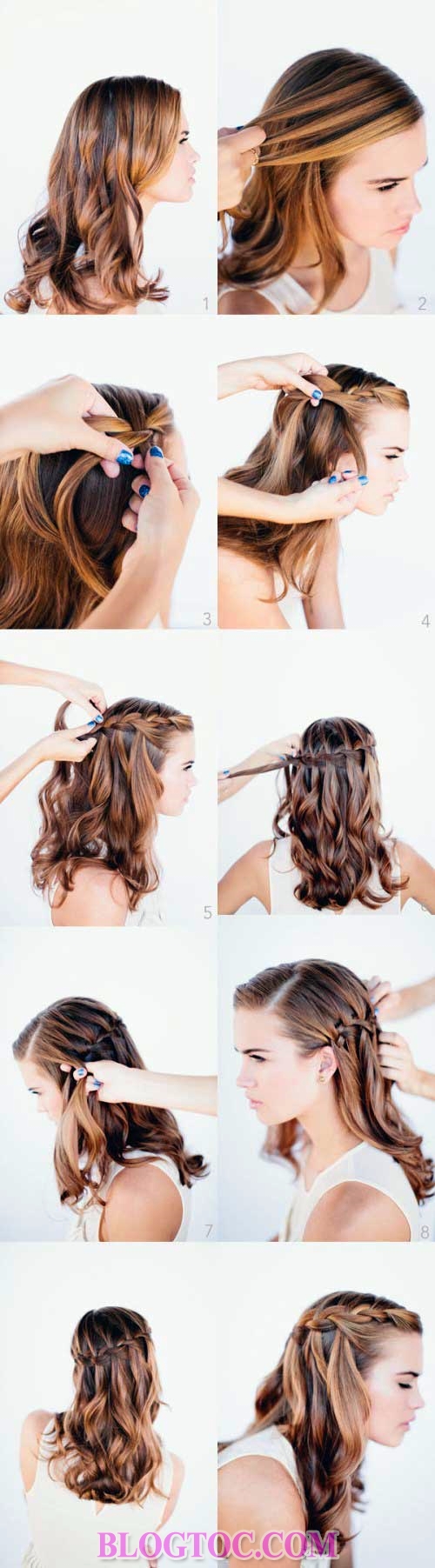 Beautiful hairstyles for the wedding party for your girlfriend, choice 9
