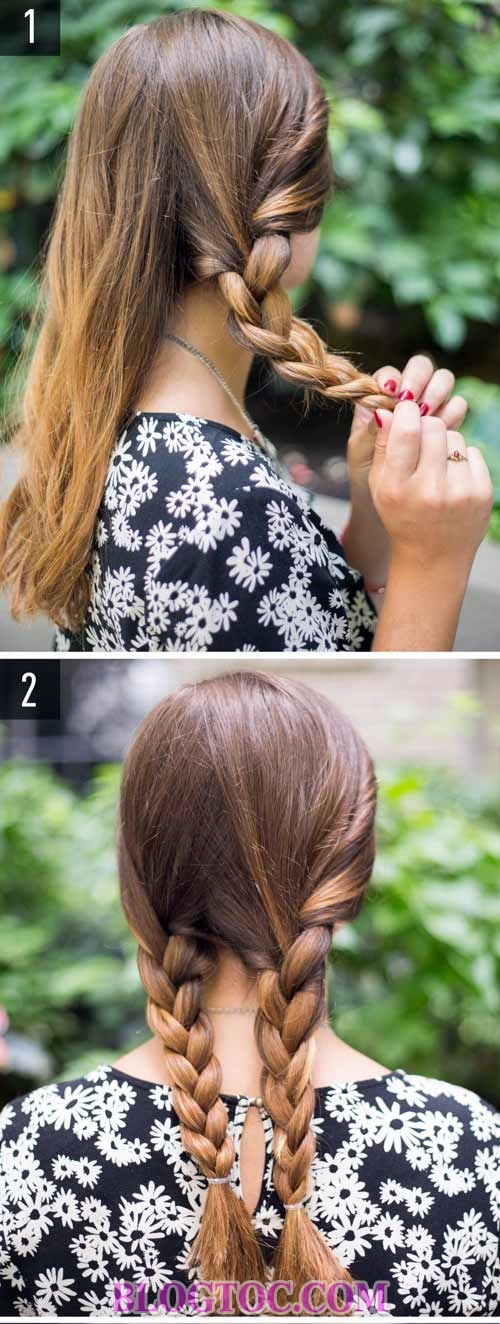 Simple beautiful hairstyles you can make at home with just a little free time 16