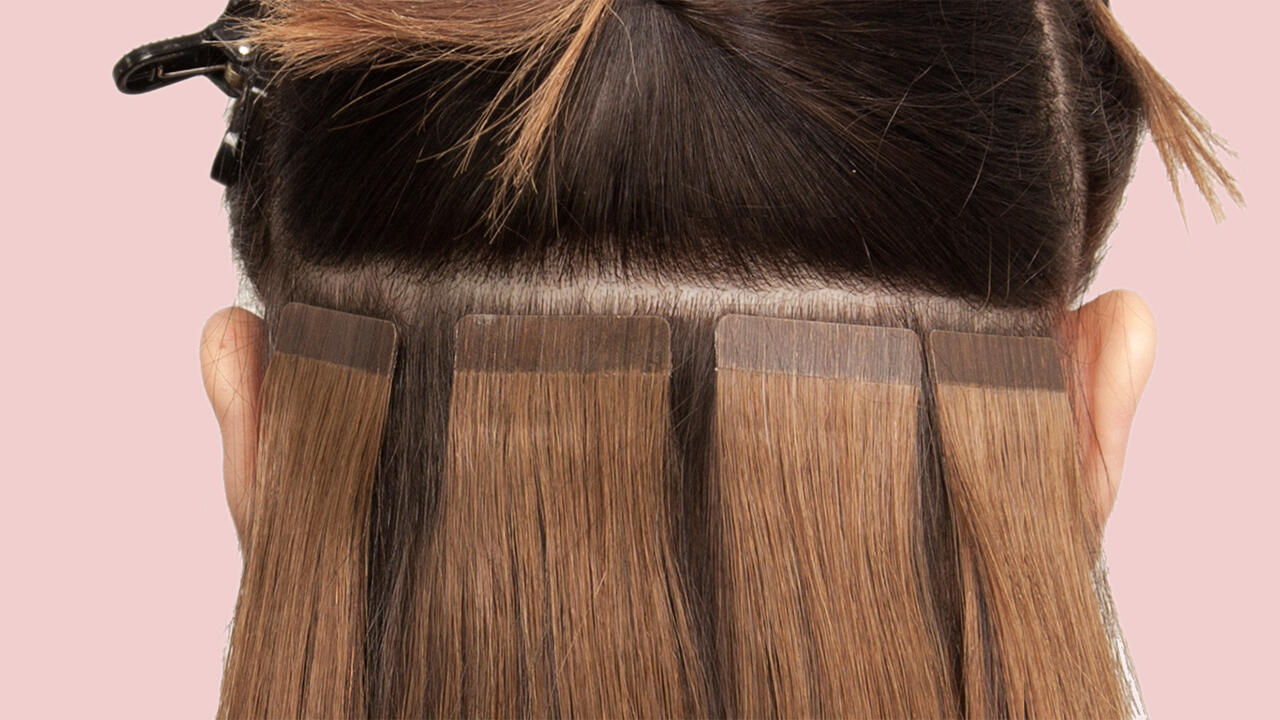 how to put in tape in hair extensions
